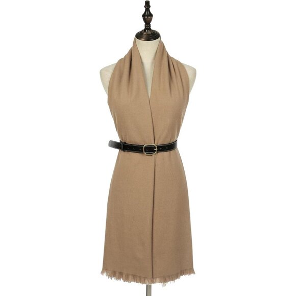 🆕 Women Brown Wedding Evening Dress Pashmina Shawl Winter Foulard Femme Wraps - Picture 2 of 7